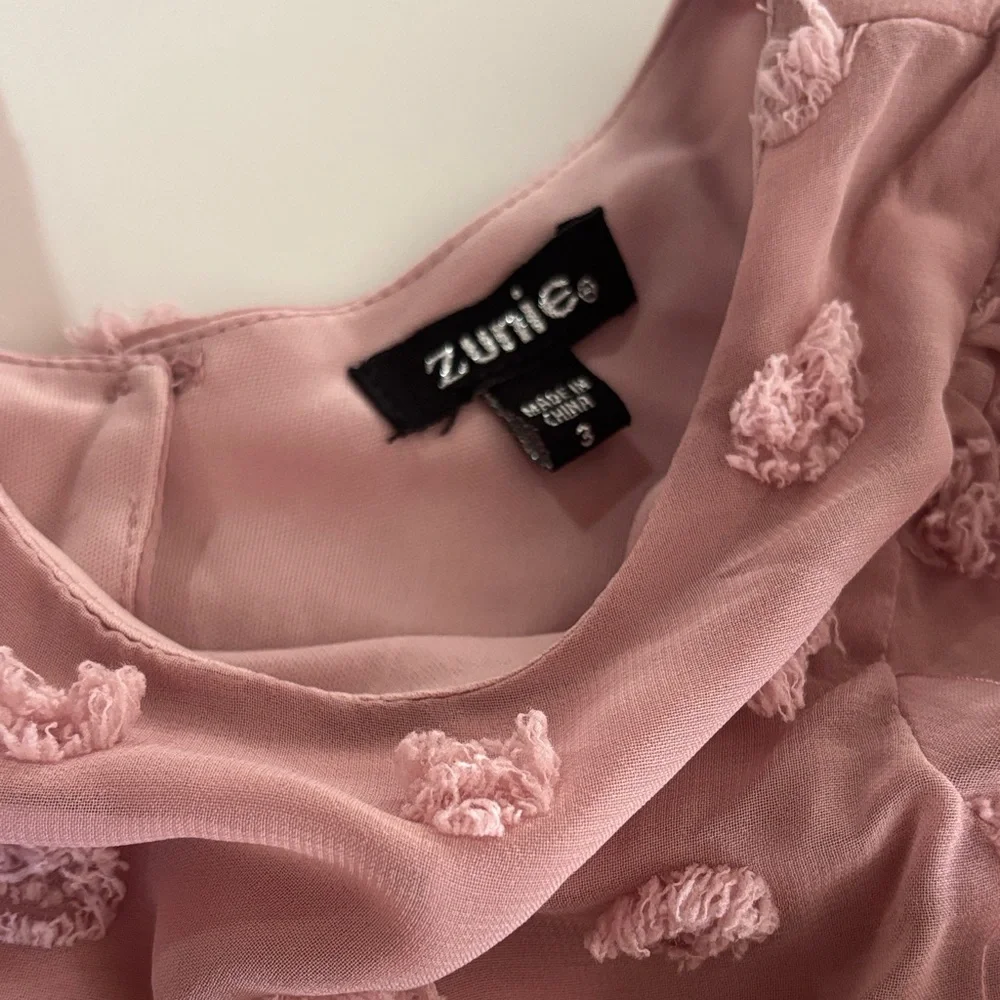 Zunie Toddler Pink/Purple Occasion Polka Dot Dress